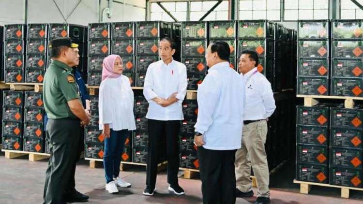 Dirut PT Pindad Abraham Mose Terima Kunjungan Presiden Jokowi beserta Menteri BUMN dan Menhan