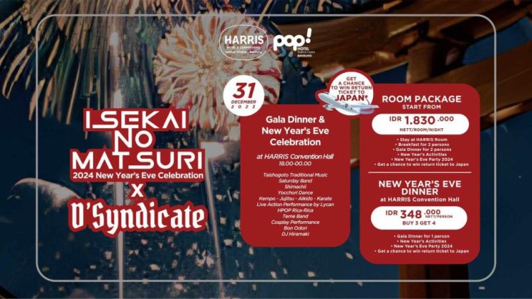 HARRIS & POP Hotel & Conventions Festival Citylink Bandung Ajak Tamu ke Jepang di Perayaan Akhir Tahun 2023